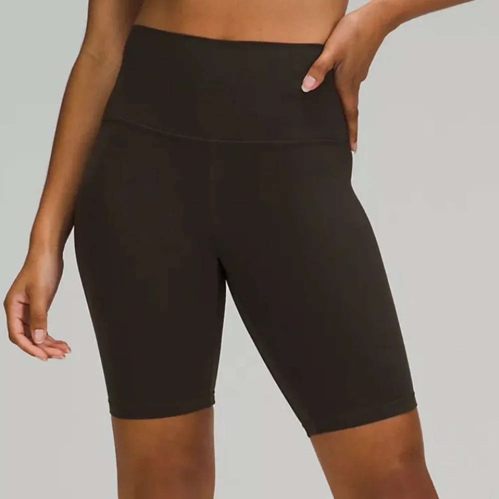 LULULEMON Align High-Rise Bike Short 8" Dark OLIVE Green NULU SIZE 6 PERFECT - Picture 3 of 8